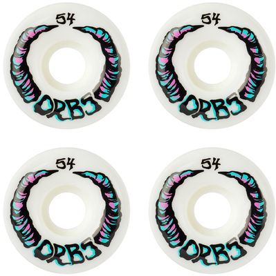 Orbs White Apparitions Skateboard Wheels, 54 mm