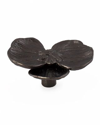 Orchid Small Knob - Black Nickel Plate