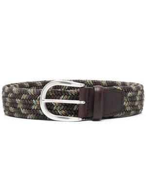Orciani braided leather belt - Brown