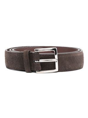 Orciani buckle-fastening suede belt - Brown