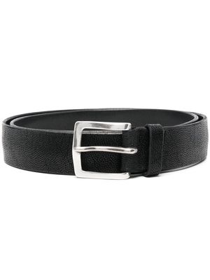 Orciani leather buckle belt - Black