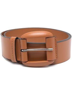 Orciani leather buckle belt - Brown