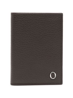 Orciani logo-appliqué leather wallet - Brown