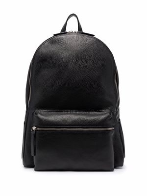 Orciani logo zipped backpack - Black