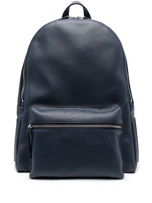 Orciani logo zipped backpack - Blue