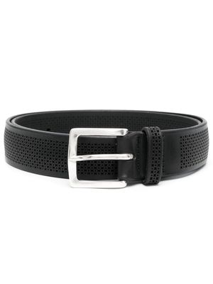 Orciani perforated leather belt - Black