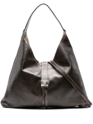 Orciani Vita leather shoulder bag - Brown