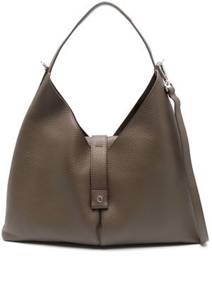 Orciani Vita Soft leather shoulder bag - Brown