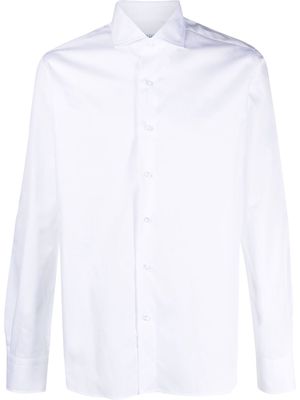 Orian long-sleeved cotton shirt - White