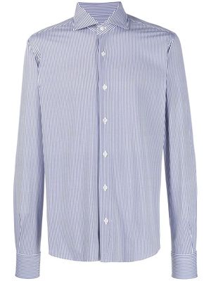 Orian striped long-sleeve shirt - Blue