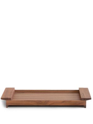 Origin Made small Ponte wood tray - Brown
