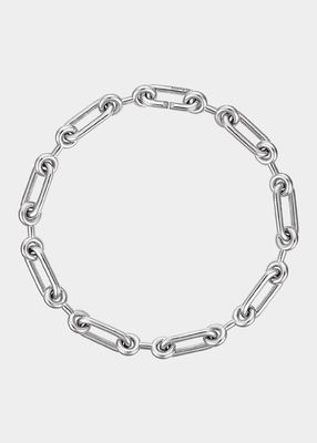 Original Binary Chain Short Necklace in Sterling Silver