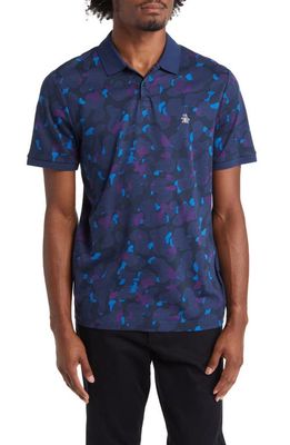 Original Penguin Camouflage Polo in Dress Blues