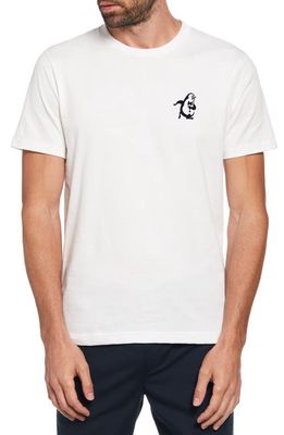 Original Penguin Retro Logo Graphic T-Shirt in Bright White