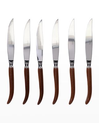 Orio 6-Piece Steak Knives, Wood