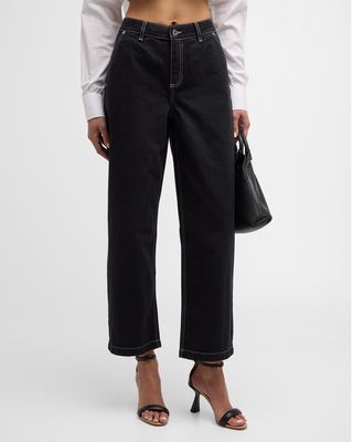Orlan Straight Cropped Jeans