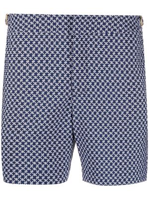 Orlebar Brown all-over graphic-print swim shorts - Blue