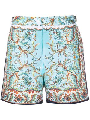 Orlebar Brown all-over paisley-print swim shorts - Blue