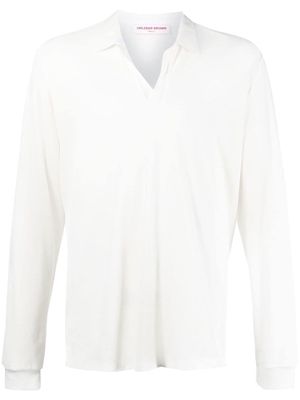 Orlebar Brown Bouvet long-sleeve polo shirt - White