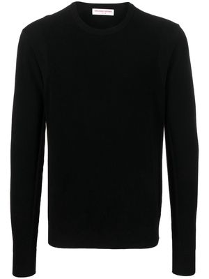 Orlebar Brown Bryce stripe-trim knitted jumper - Black