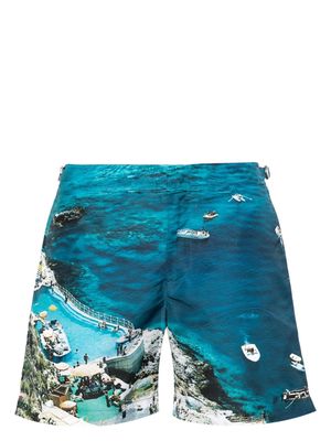 Orlebar Brown Bulldog Photographic swim shorts - Blue