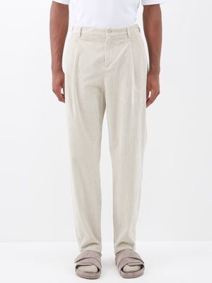 Orlebar Brown - Dunmore Cotton-corduroy Trousers - Mens - Beige