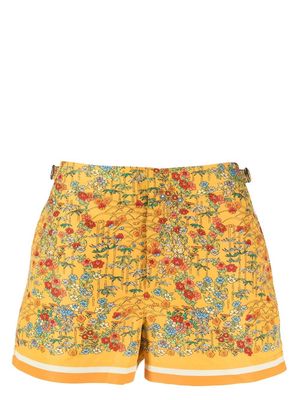 Orlebar Brown floral print swim shorts - Yellow