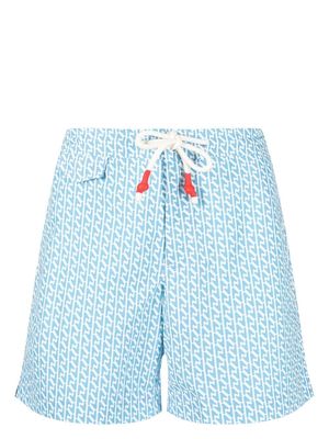 Orlebar Brown Geo Navan swim shorts - Blue