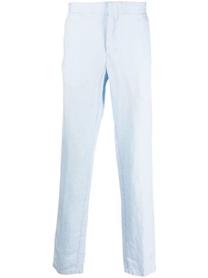 Orlebar Brown Griffon straight-leg linen trousers - Blue