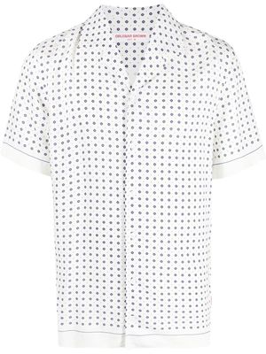 Orlebar Brown Hibbert graphic-print short-sleeve shirt - White