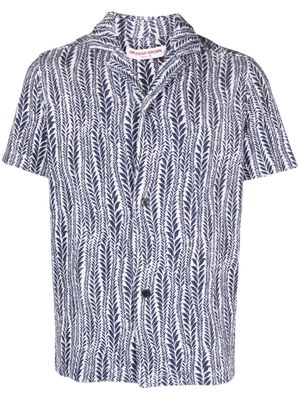 Orlebar Brown Howell Fern cotton shirt - Blue