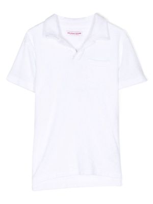 Orlebar Brown Kids Digby towelling polo shirt - White