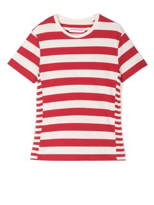 Orlebar Brown Kids Jimmy striped T-shirt - Red