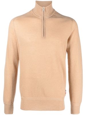Orlebar Brown Lennard zip-up cashmere jumper - Neutrals