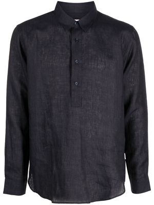 Orlebar Brown long-sleeve linen shirt - Blue