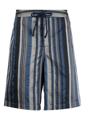 Orlebar Brown Mastiff stripe-print beach shorts - Blue