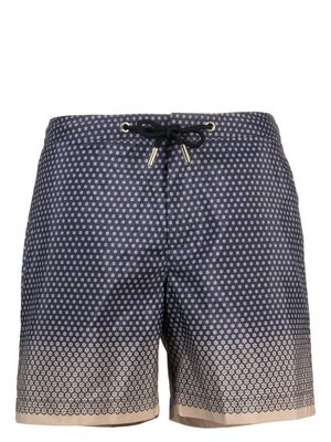 Orlebar Brown ombré floral-print swim shorts - Blue
