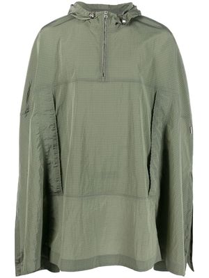 Orlebar Brown Rennick poncho hooded coat - Green