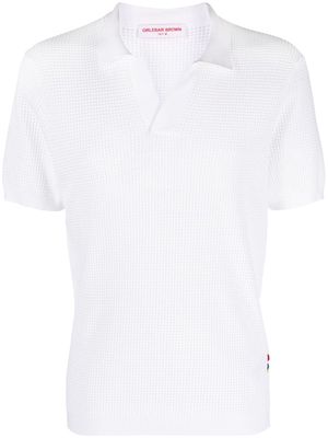 Orlebar Brown Roddy perforated polo shirt - White