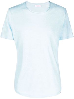 Orlebar Brown short-sleeve linen T-shirt - Blue