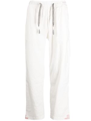 Orlebar Brown Sonoran contrast-stitching drawstring trousers - White