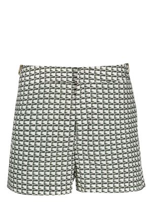 Orlebar Brown Springer graphic-print swim shorts - Green