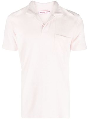 Orlebar Brown terry-cloth effect polo shirt - Pink