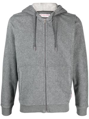 Orlebar Brown zip-up drawstring hoodie - Grey