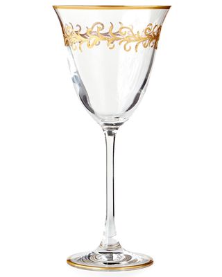 "Oro Bello" Water Goblets, Set of 4