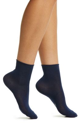 Oroblu Perfect Comfort Ankle Socks in Blue