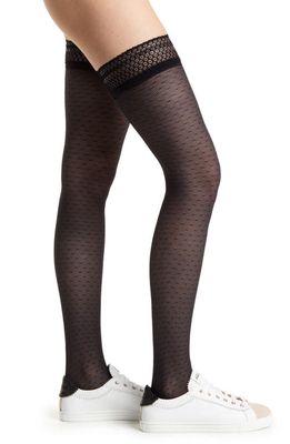 Oroblu Sneaker Stay-Up Stockings in Black