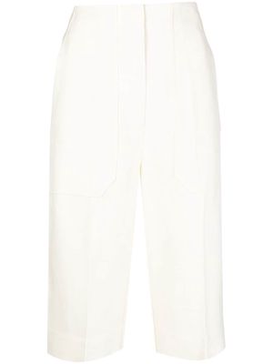 Oroton concealed-front fastening shorts - White