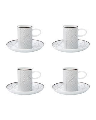 Orquestra Espresso Cups & Saucers, Set of 4