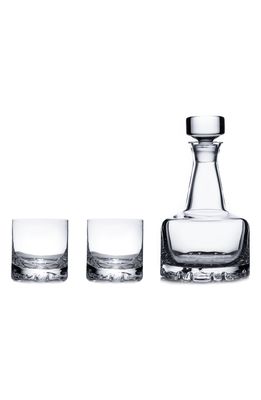 Orrefors Erik Crystal Decanter & Tumbler Set